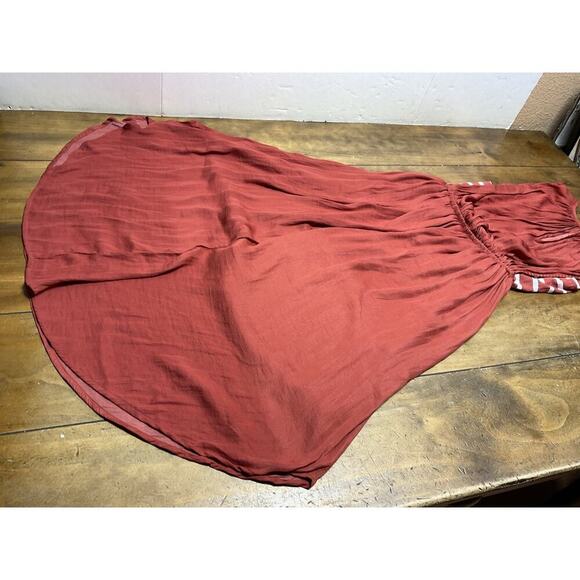 Anthropologie Dolan Costa Dress Left Coast Collection Burnt Orange Stripe XS - Picture 7 of 11